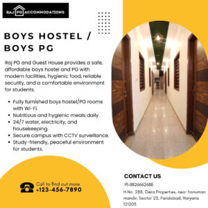 Sharing Basis Paying Guest Accommodation | Raj PG Accommodation