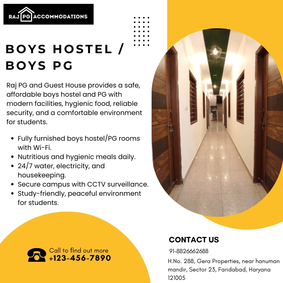 Sharing Basis Paying Guest Accommodation | Raj PG Accommodation