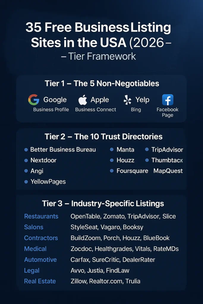 best business listing sites USA