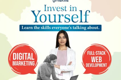 Giniskills digital skills training in Bhubaneswar offering digital marketing and full-stack web development courses.
