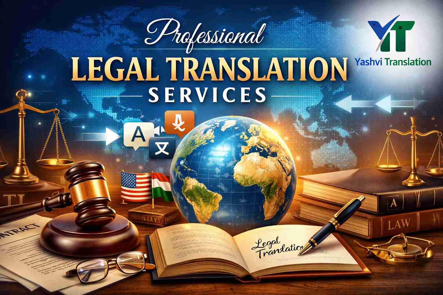 Professional Legal Translation Services India - Court & Contract Documents - Yashvi Translation