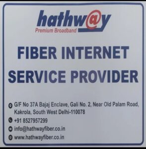 Hathway Fiber Internet Service Provider  Bajaj Enclave Delhi
