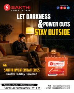 Best Battery for Inverter – Sakthi Power Tubular Batteries