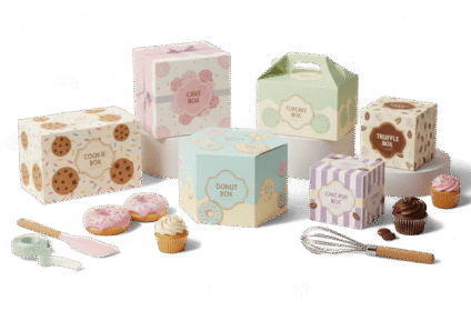 You can create personalized custom boxes in seconds