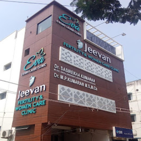 Eva Jeevan fertility and women care clinic building exterior hospital facade fertility clinic India
