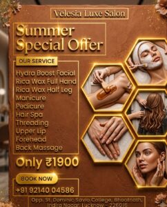 Velesia Home Salon Services Lucknow- Premium Salon At Home For Womens