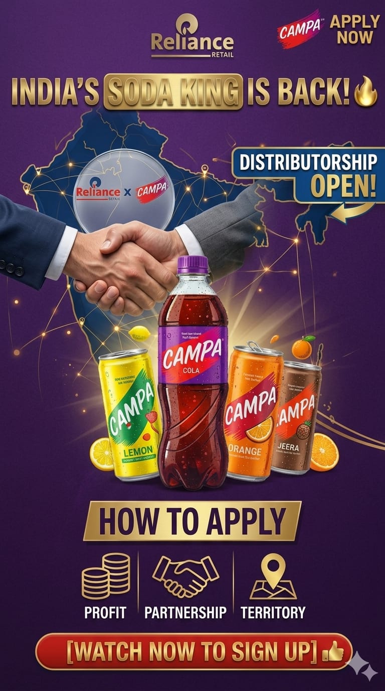 Apply for campa cola franchise,campa cola dealership & campa cola distributorship