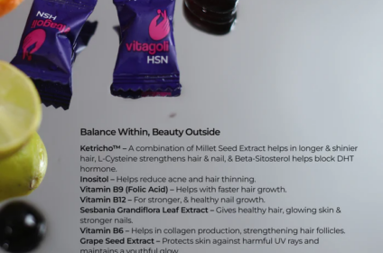 Delicious hair skin and nails gummies for daily beauty support