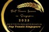 Best Tennis Lessons in Singapore 2025 — PopTennis Academy award badge