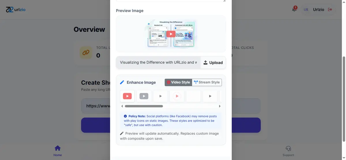 urlzio-shortener-custom-image-preview