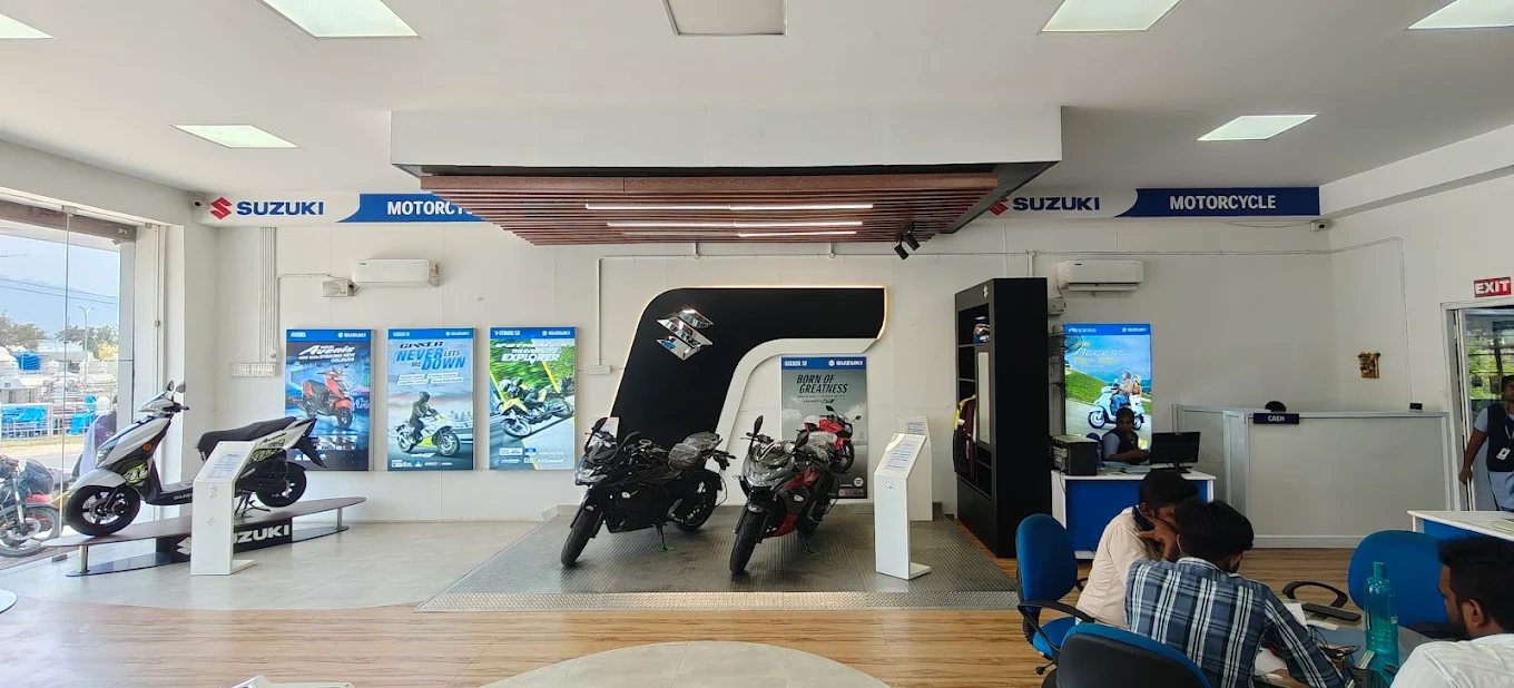 Suzuki motorcycle showroom