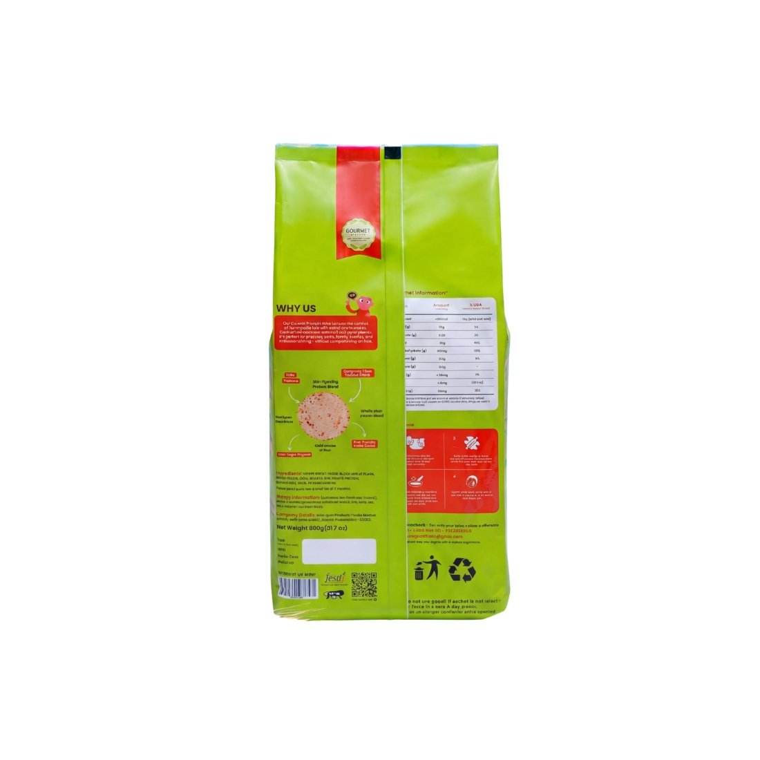 Gourmet Staples High Protein Atta Front Pack with 28g Protein Per 100g