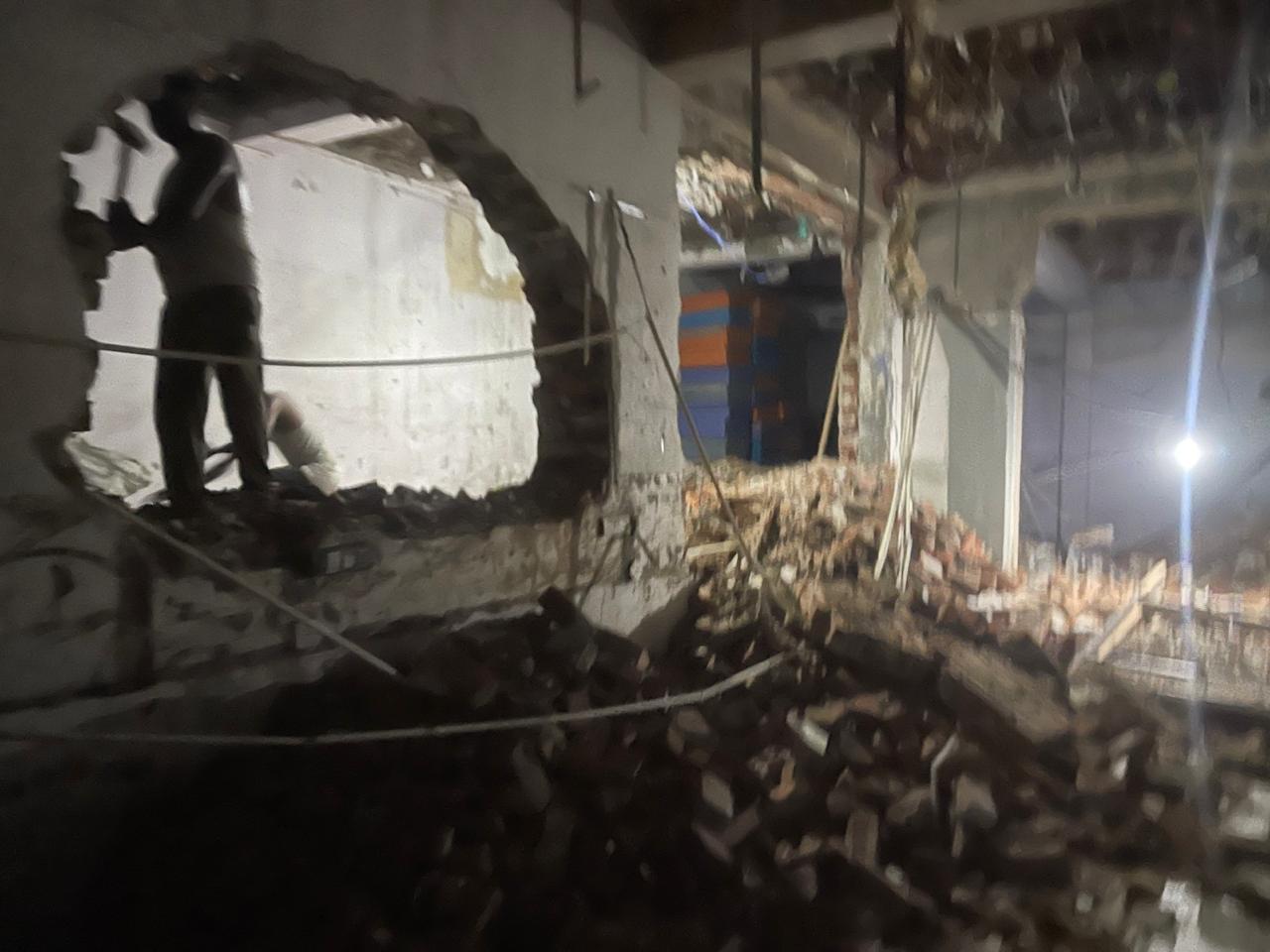 demolition of building