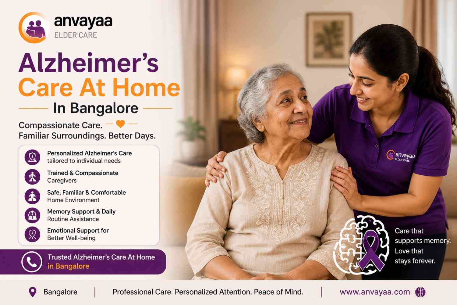 Alzehmers care at home for elders