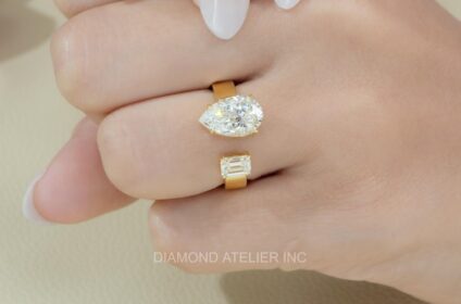 lab grown diamond engagement ring
