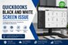 QuickBooks Black and White Screen Issue