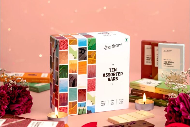 Bonfiction Ten Assorted Craft Chocolate Gift Box