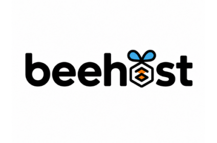 BeeHost logo for web hosting, domain registration, VPS, cloud hosting, and website hosting services.