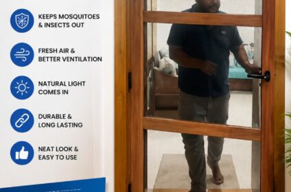 Mosquito net for doors and windows
