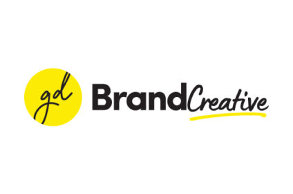 GD BrandCreative logo with yellow circular GD icon and Brand Creative text