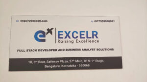 ExcelR – Full Stack Developer And Business Analyst Course in Bangalore