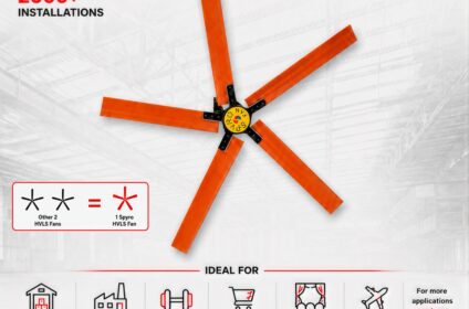 SpyroFans Industrial HVLS Fan