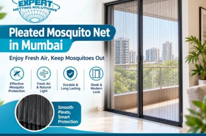 Premium Pleated Mosquito Nets & Invisible Grills