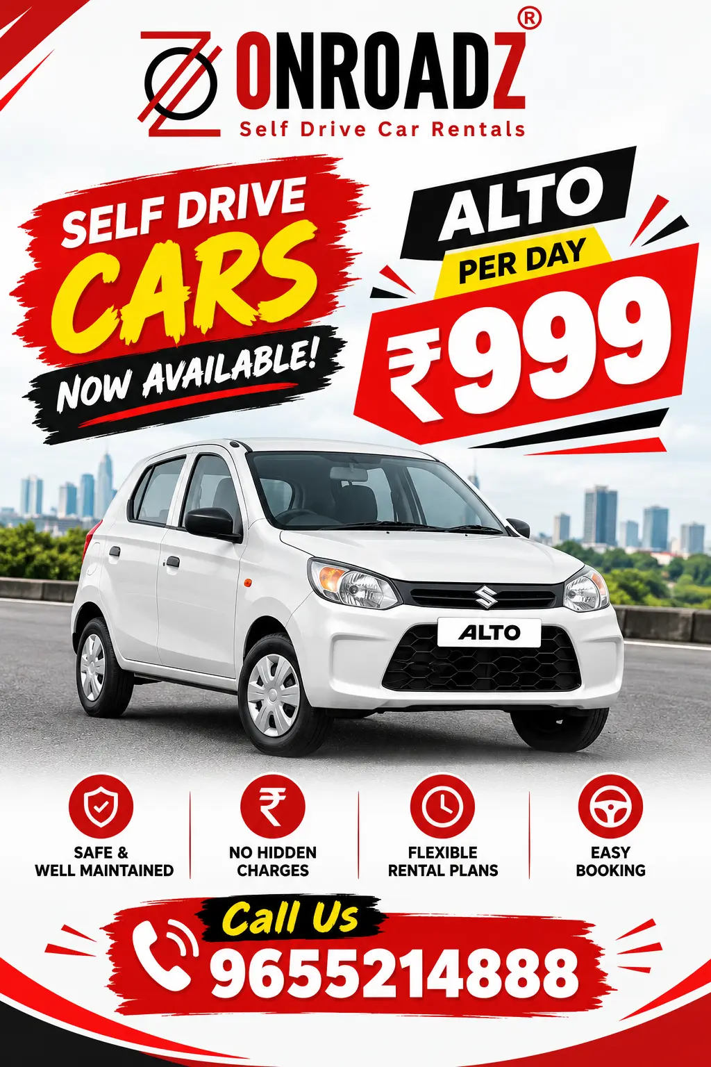 self drive car rental company bangalore